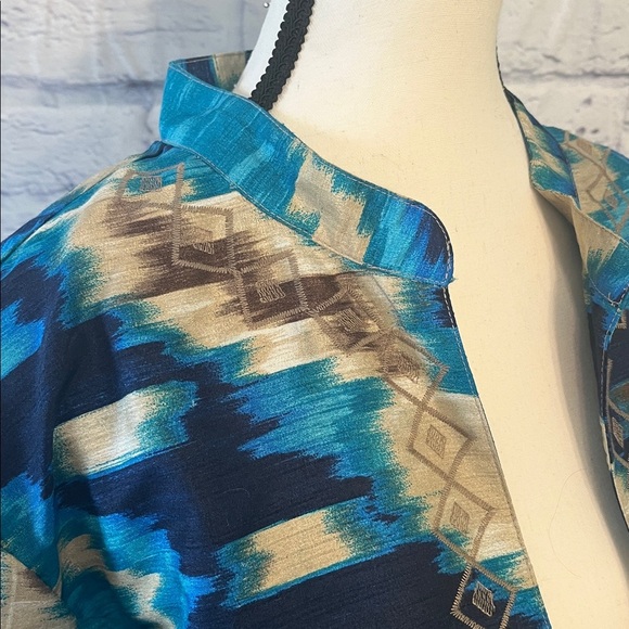 Chico’s Open Lightweight Jacket Embroidered Chicos 3 XL - Picture 2 of 7